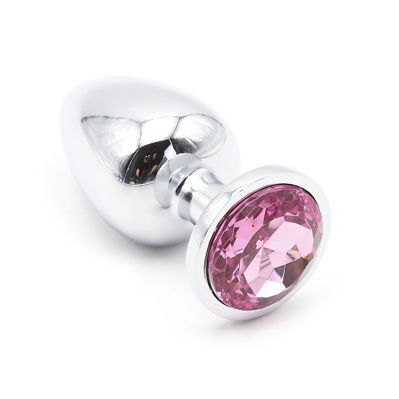 Unisex Stainless Steel Crystal Jewelry Anal Plug Sexy Anal Vibrator Toys for Adults and Couples
