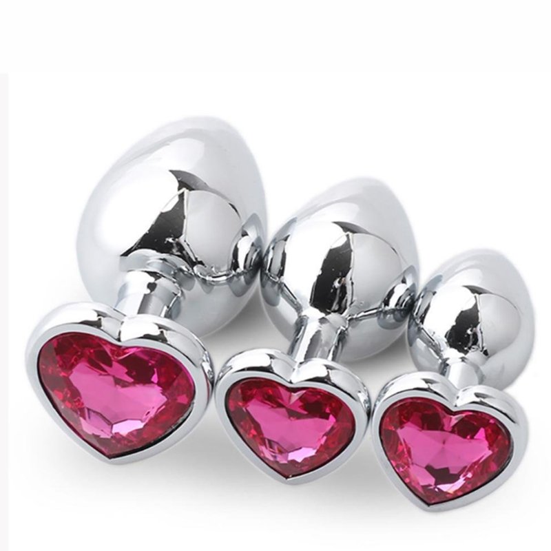 Colorful Good Heart-Shaped Diamond Anal Plug Anal Butt Plug Sex Toys