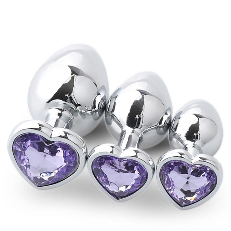 Colorful Good Heart-Shaped Diamond Anal Plug Anal Butt Plug Sex Toys