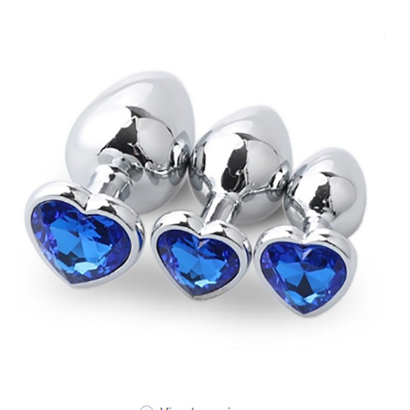 Colorful Good Heart-Shaped Diamond Anal Plug Anal Butt Plug Sex Toys