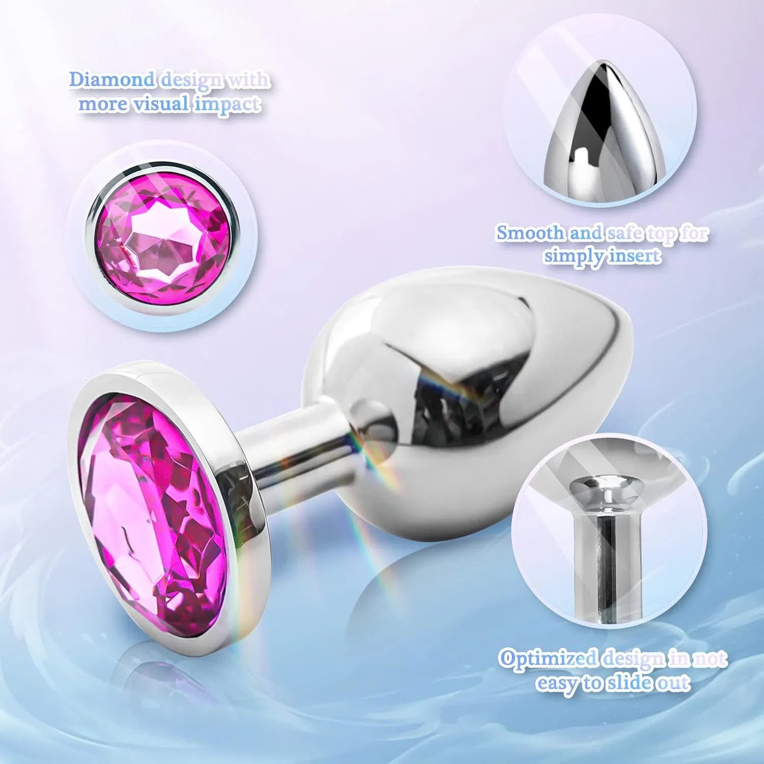 Europe and the United States Silicone Anal Plug Male and Female Backcourt Suppository SM Sex Toys out of the Anal Dilator