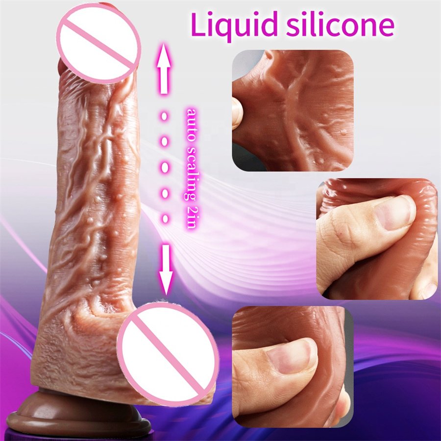 Realistic Dildo Vibrator For Women Sex Toys Heating Big Cock Remote Control Penis Telescopic Vibrators Anal Female Stimulator