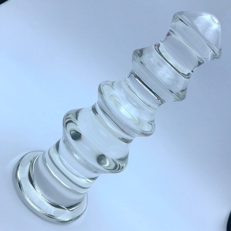 Vaginal And Anal Stimulation High-grade Crystal Beads Anal Butt Plug Glass Dildo Penis Sex Toys For male anal toy