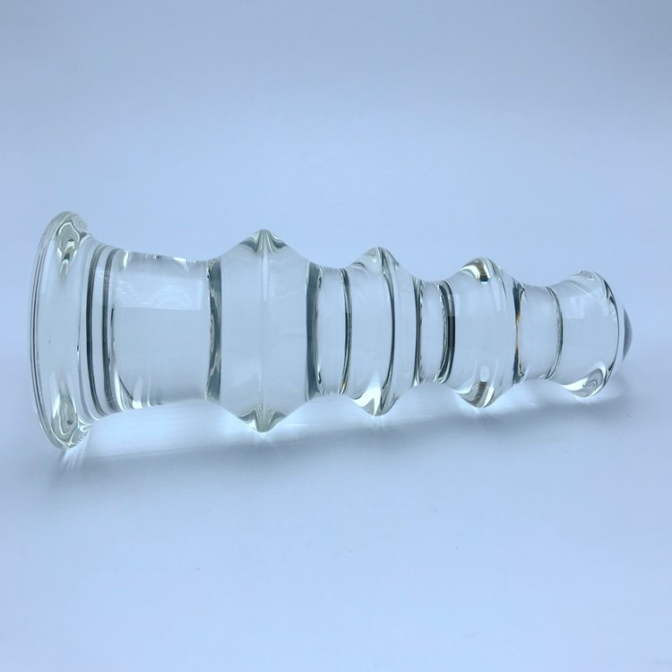 Vaginal And Anal Stimulation High-grade Crystal Beads Anal Butt Plug Glass Dildo Penis Sex Toys For male anal toy