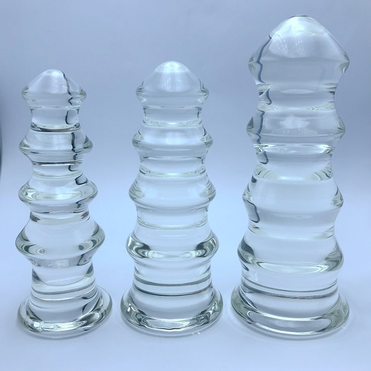 Vaginal And Anal Stimulation High-grade Crystal Beads Anal Butt Plug Glass Dildo Penis Sex Toys For male anal toy