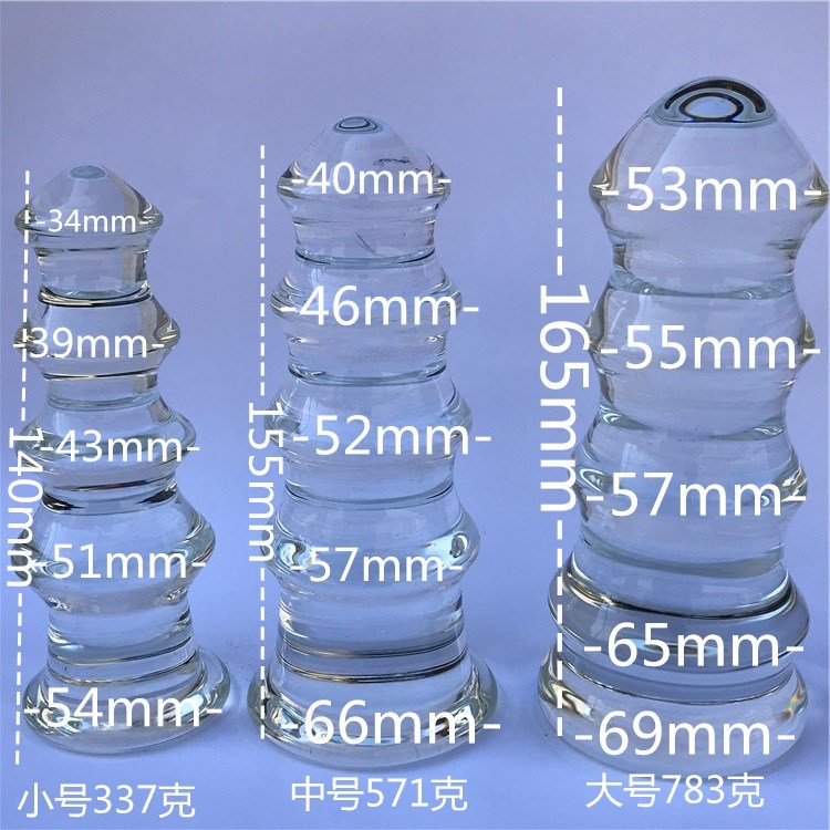 Vaginal And Anal Stimulation High-grade Crystal Beads Anal Butt Plug Glass Dildo Penis Sex Toys For male anal toy