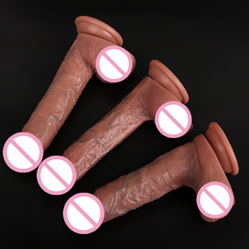 Soft Realistic Dildo Large Silicone Penis Vagina Suction Cup Anal Butt Plug Massage Adult Sexy Toys For Woman Sex Shop