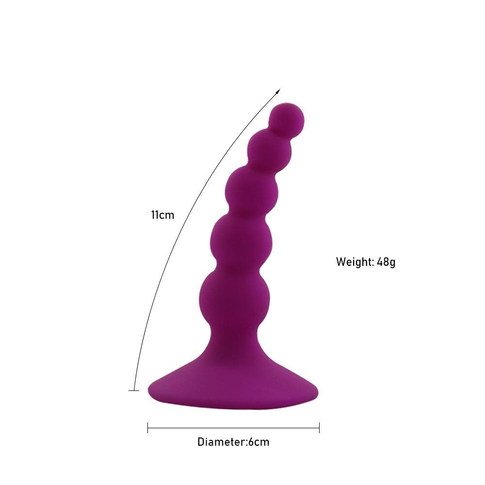 Silicone Anal Beads Plugs Suction Cup Butt plug Anal Dilator Stimulator Anal Plug