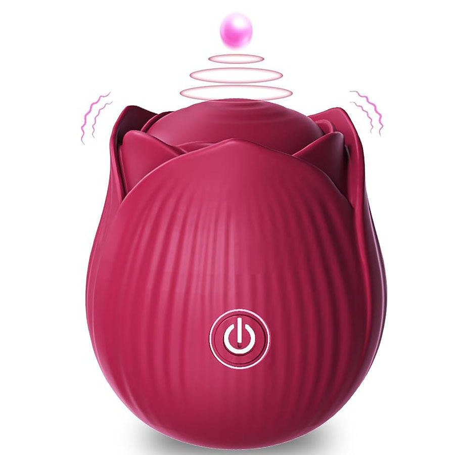 Aizhilian wholesale customizable rose design beating vibrating clitoris vibrator is selling directly by factory