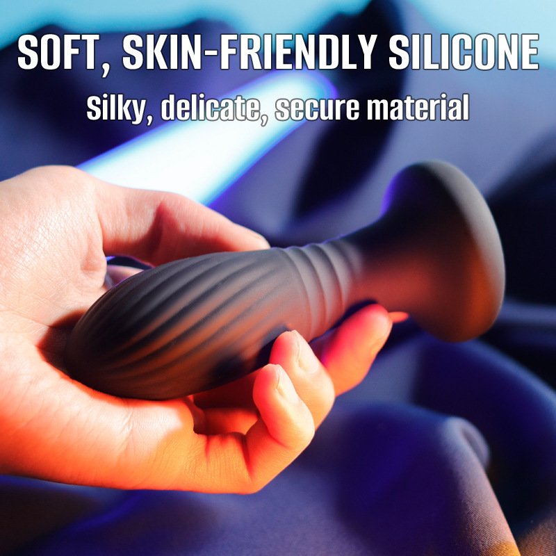 Silicone Remote Control Anal Butt Plugs Prostate Massage LED Flash Thrusting Vibration Anal Plug Sex Toys