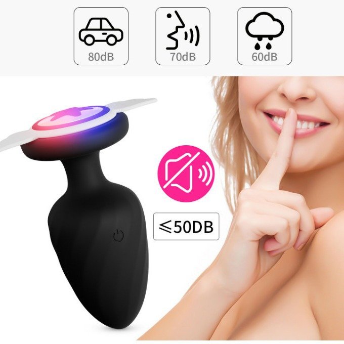 Girls Power Factory Wholesale Anal Plug Light Flashing Remote Control Vibrating BDSM Anal Toy Prostate Massager Anal Vibrator