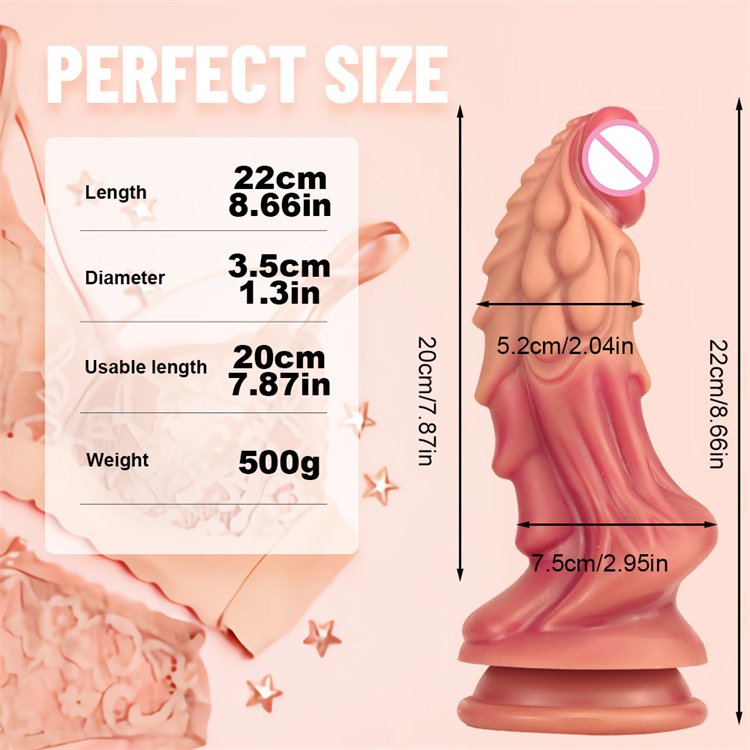 9" Silicone Sex Dragon Realistic Large Dildo Toys for Women G-spot Stimulating Big Anal Toy for Men Huge Suction Dildo