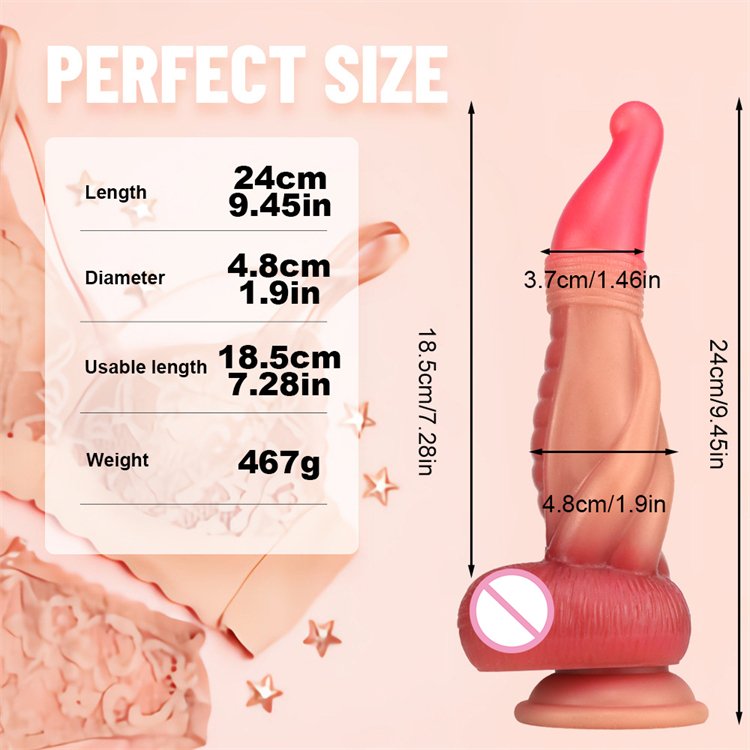 9" Silicone Sex Dragon Realistic Large Dildo Toys for Women G-spot Stimulating Big Anal Toy for Men Huge Suction Dildo