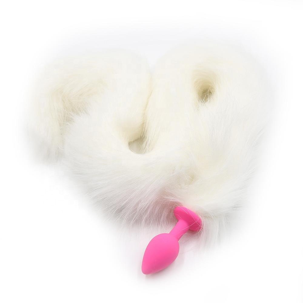 Fox Tail Sex Toy Anal Plug Silicon Artificial Fur Tail Anal Plug Tail Bondage in Sex Toys Butt Plug Adult BDSM Sex Toys