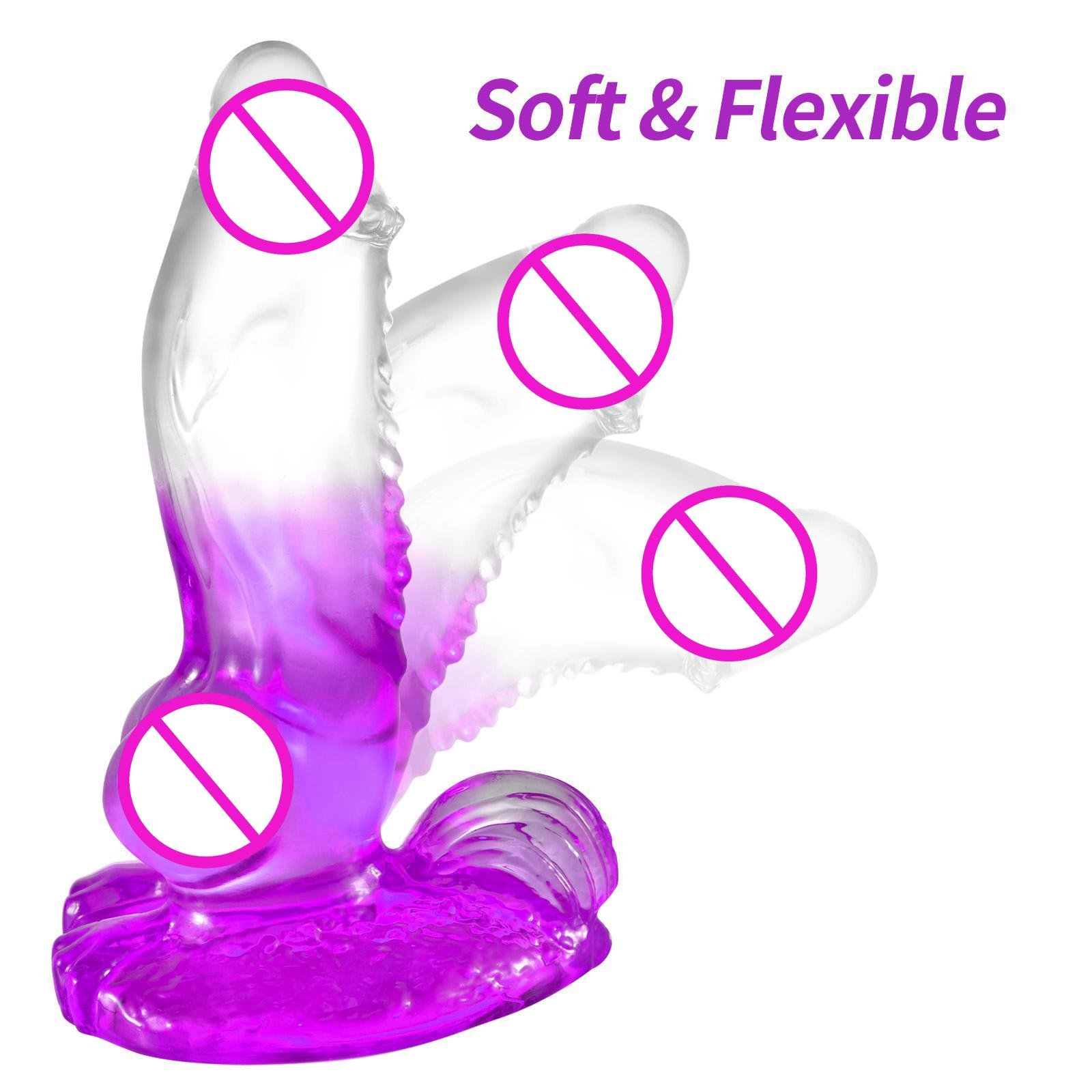 20-30cm S/M/L/XL Phoenix Shape Jelly Dildo with Strong Suction Cup Vagina G-spot Stimulation Penis Adult Sex Toy For Women Men