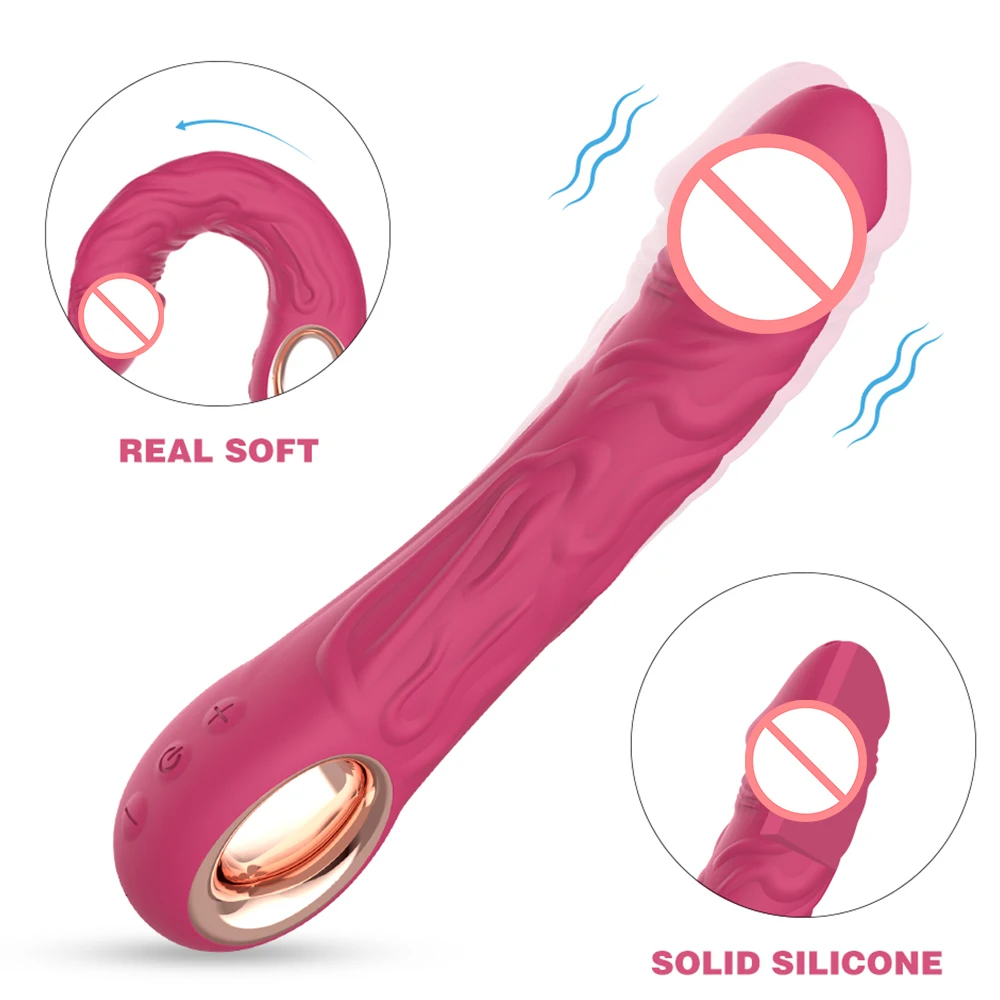 Hot Sale Av Vibrational Stimulationtool Anal Stimulation G-spot Clitoris 10 Thrusting Modes Dildo Vibrator For Women