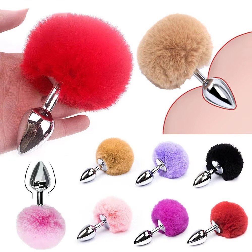 DKKtech Silicone Fox Tail Anal Plug Erotic Dildo Sex Stainless Steel Butt Plug Tail Anus Sex Shop Adults Games Sex Toys