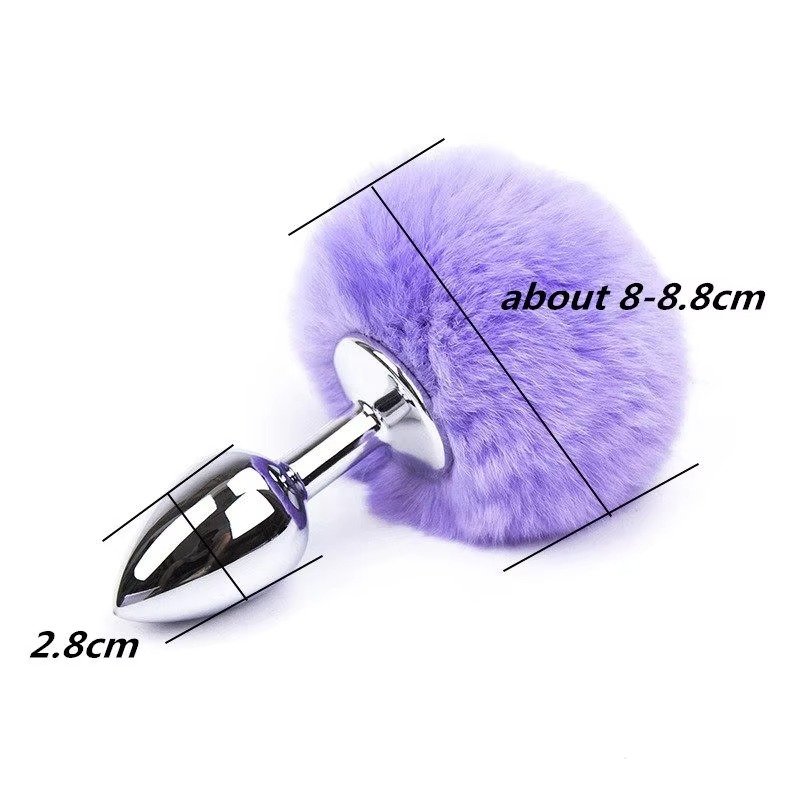 DKKtech Silicone Fox Tail Anal Plug Erotic Dildo Sex Stainless Steel Butt Plug Tail Anus Sex Shop Adults Games Sex Toys