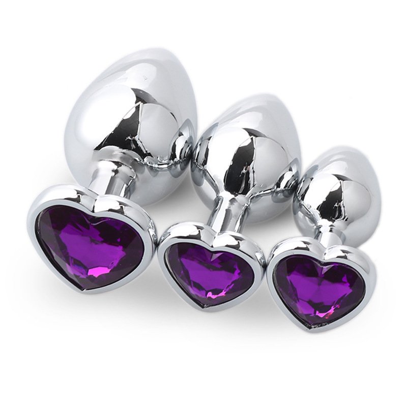 Fast Delivery Stainless Steel Heart Sex Beads S M L 52 Anal Plug Manufacturer Pour Femme Metal Anal Plug But Plug