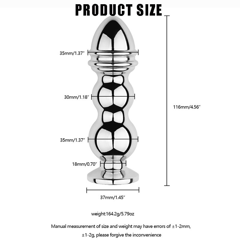 FBA-019 Double Ball Stainless Steel Vibrator Hot Electric Remote Control Butt Plug Adult Sex Toys Silicone Juguetes Sexuales