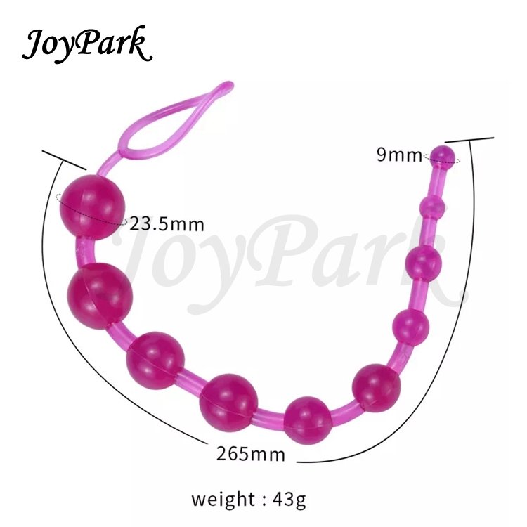 JoyPark Factory Price Wholesale Pink Butt Plug Silicone Anal Beads Sex Toy For Women