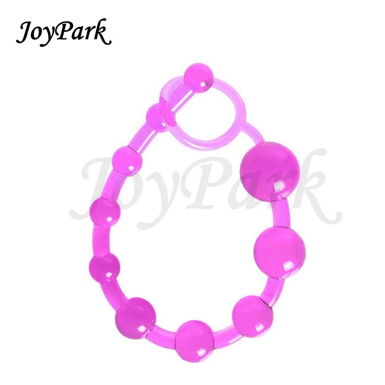 JoyPark Factory Price Wholesale Pink Butt Plug Silicone Anal Beads Sex Toy For Women