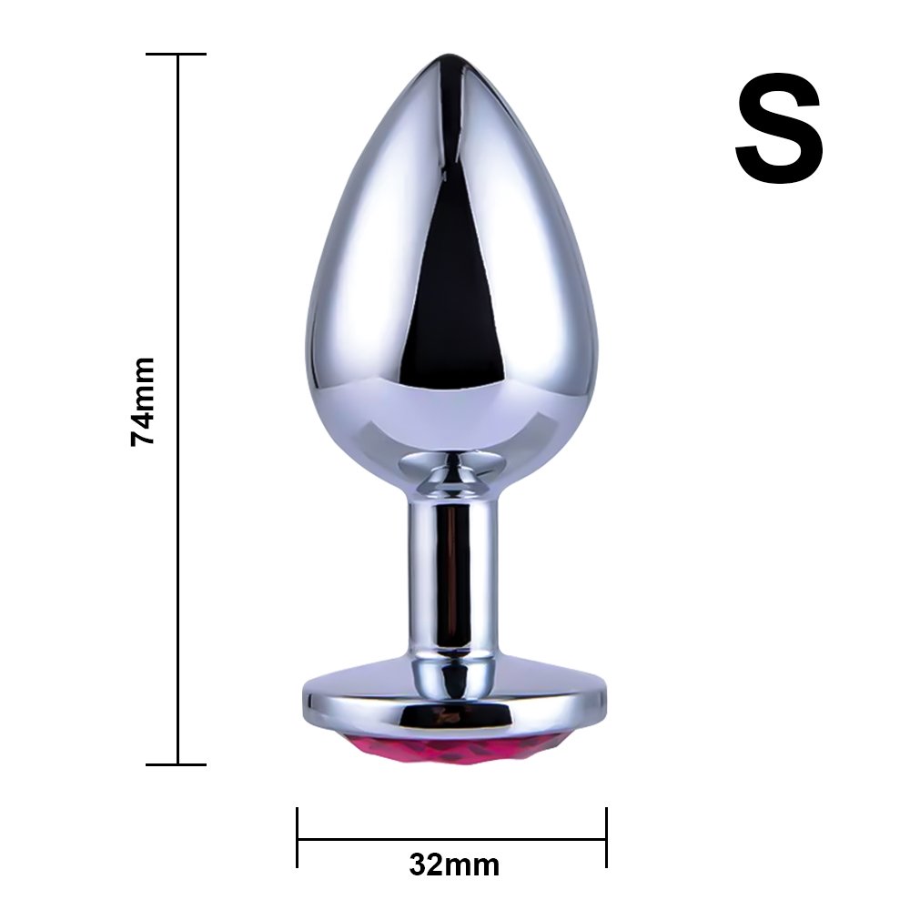 Hot selling Anal Butt Plug Safety Metal Anal Butt Plug Hook with Crystal Diamond Beginner for Woman