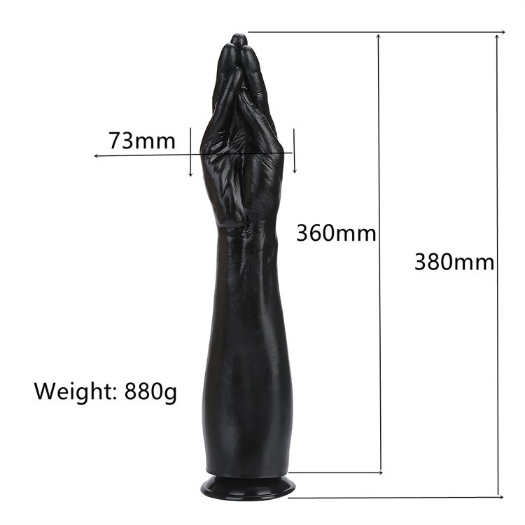 High Quality Popular PVC Anal Plug Dildo Sex Toys For Female Masturbation 15 inch Realistic Hand Shaped Dildo Adult Toys