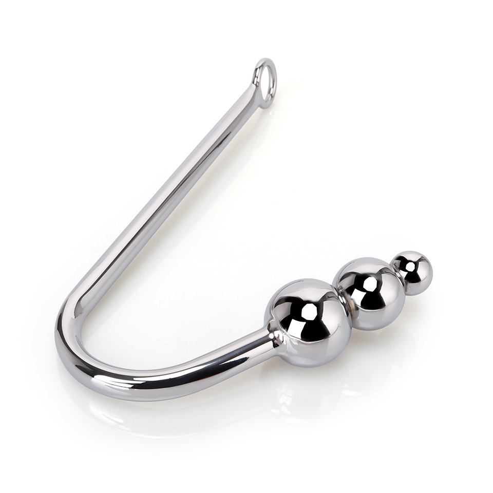 Single Curved Stainless Steel Anal Hook Butt Plug for Women Adult Sex Toy Bondage Gear Juguetes Sexuales