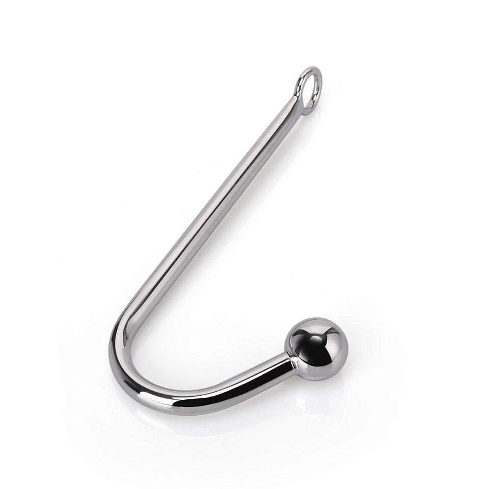 Single Curved Stainless Steel Anal Hook Butt Plug for Women Adult Sex Toy Bondage Gear Juguetes Sexuales