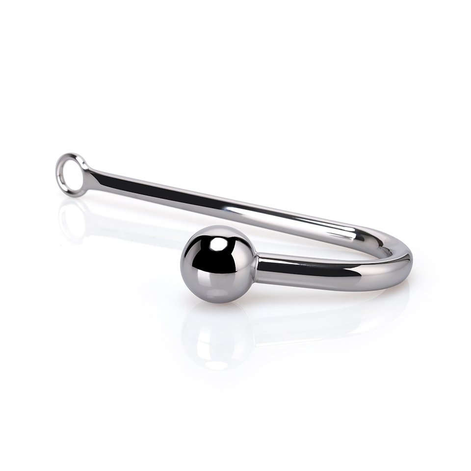 Single Curved Stainless Steel Anal Hook Butt Plug for Women Adult Sex Toy Bondage Gear Juguetes Sexuales
