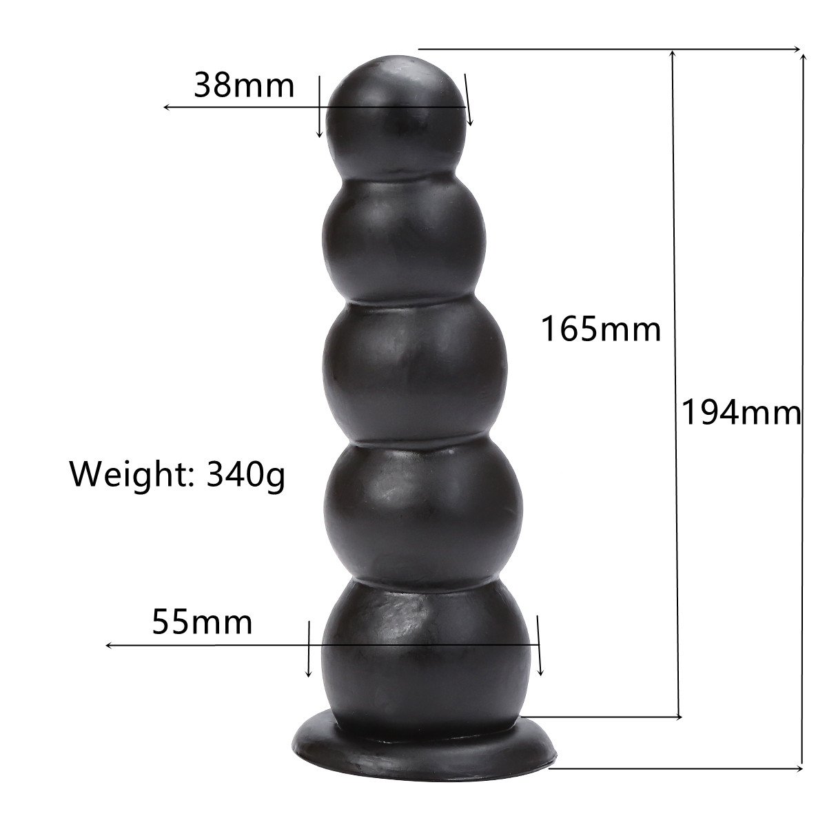 7.64 inch PVC Material Dildo Anal Toys for Lesbians Realistic Thick Bead Butt Plug for Couple Ass Massage Adult Sex Toys for Men