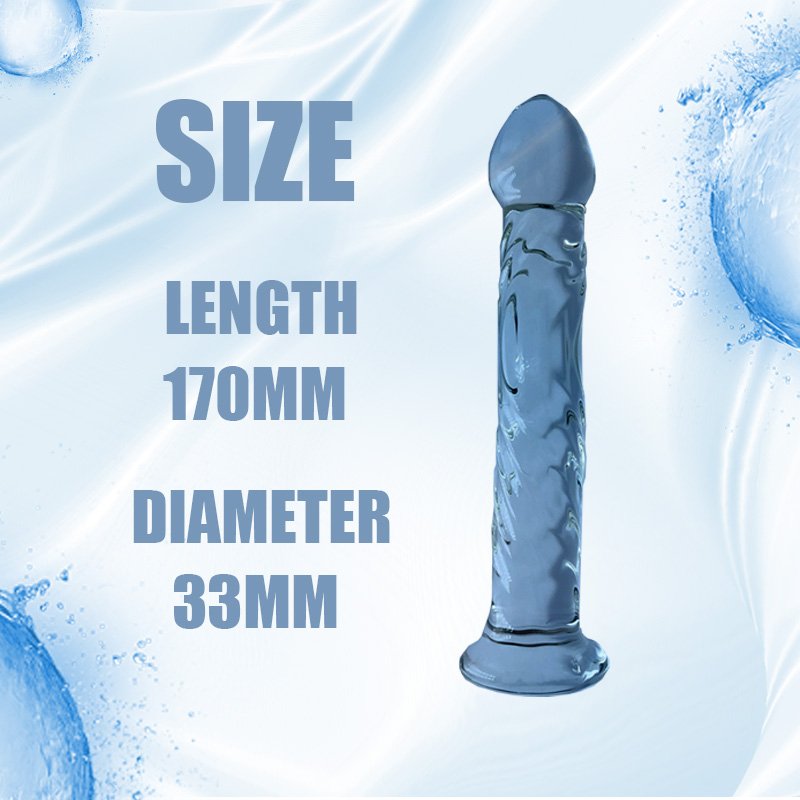 Hot Selling Glass Crystal Transparent Anal Plug Penis Dildo Female Masturbation G-Spot Butt Plug Sex Toys For Women Men Couple