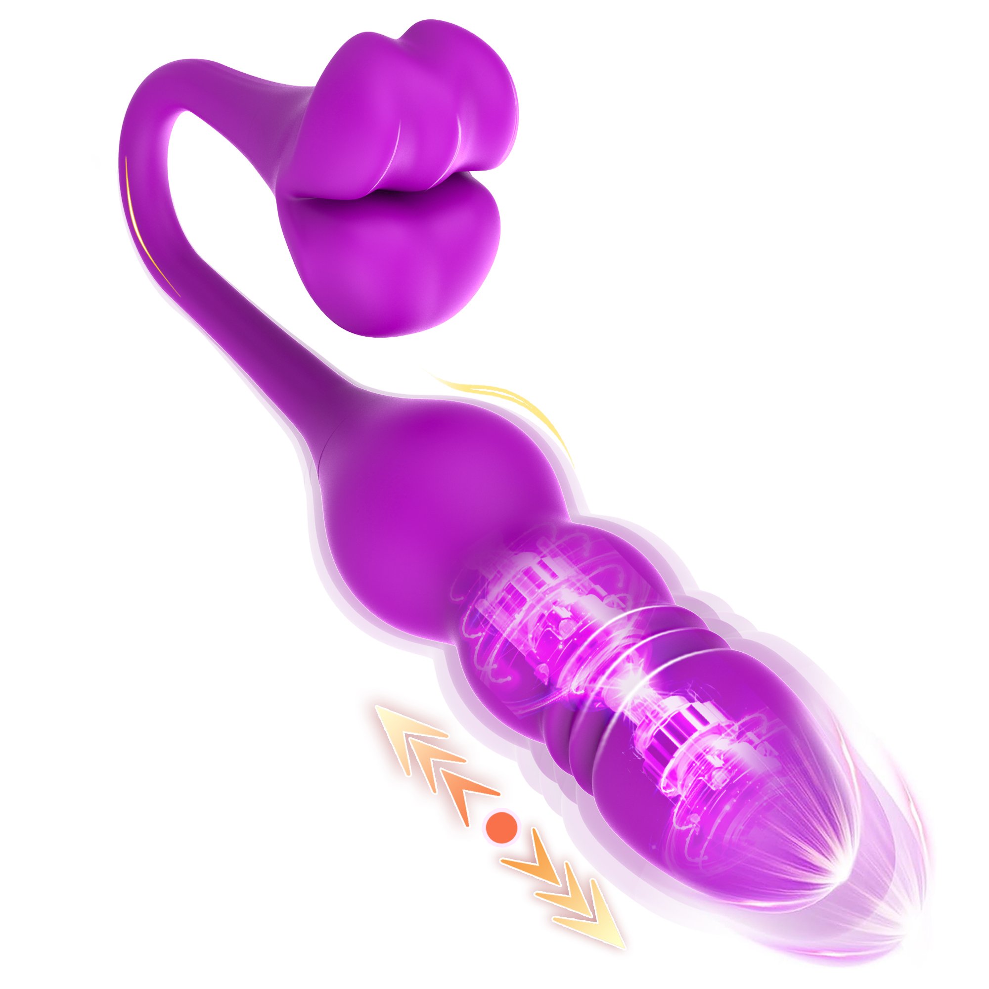 Anal Plug Vibrator Butt Plug Anal Dildo for Men Women Prostate Massager Anal Vibrator Thrusting & Vibrating Modes Sex Toys
