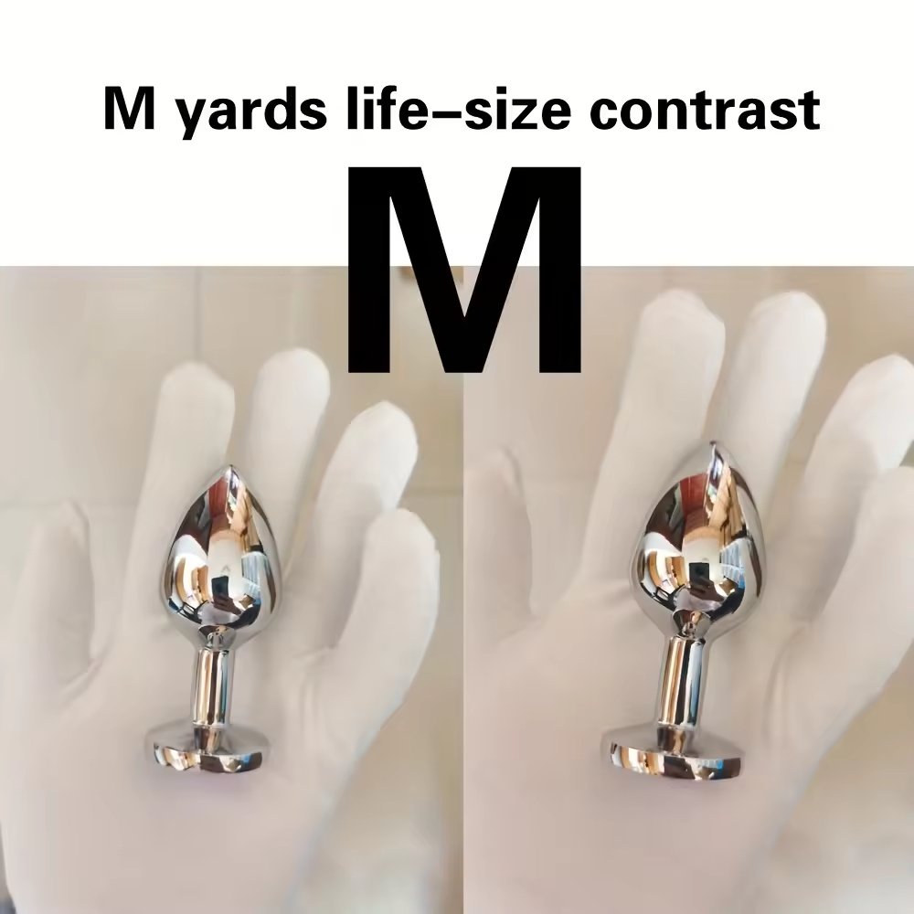 Metal Anal Butt Plug Vibrator Sexy Anal Toys Stainless Steel Crystal Jewelry Anal Plug For Couples Juguetes Sexuale