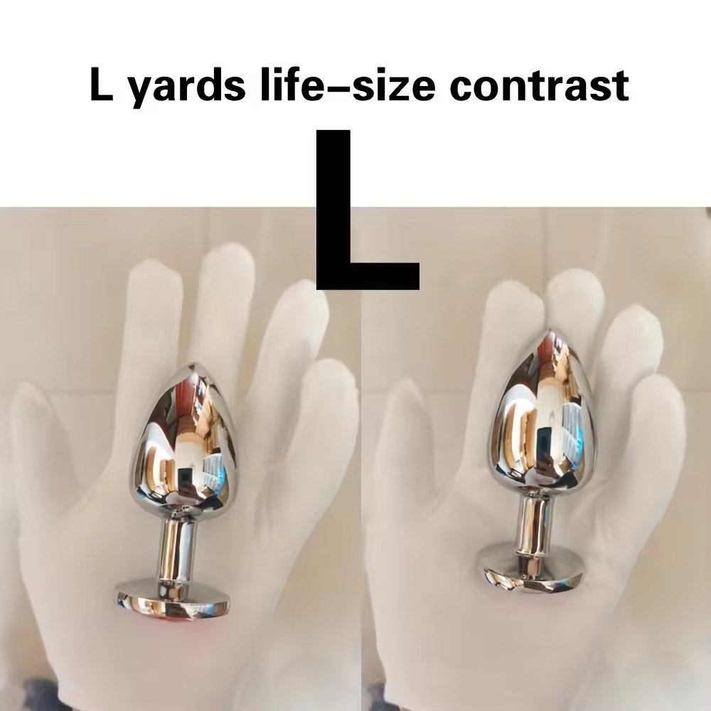 Metal Anal Butt Plug Vibrator Sexy Anal Toys Stainless Steel Crystal Jewelry Anal Plug For Couples Juguetes Sexuale