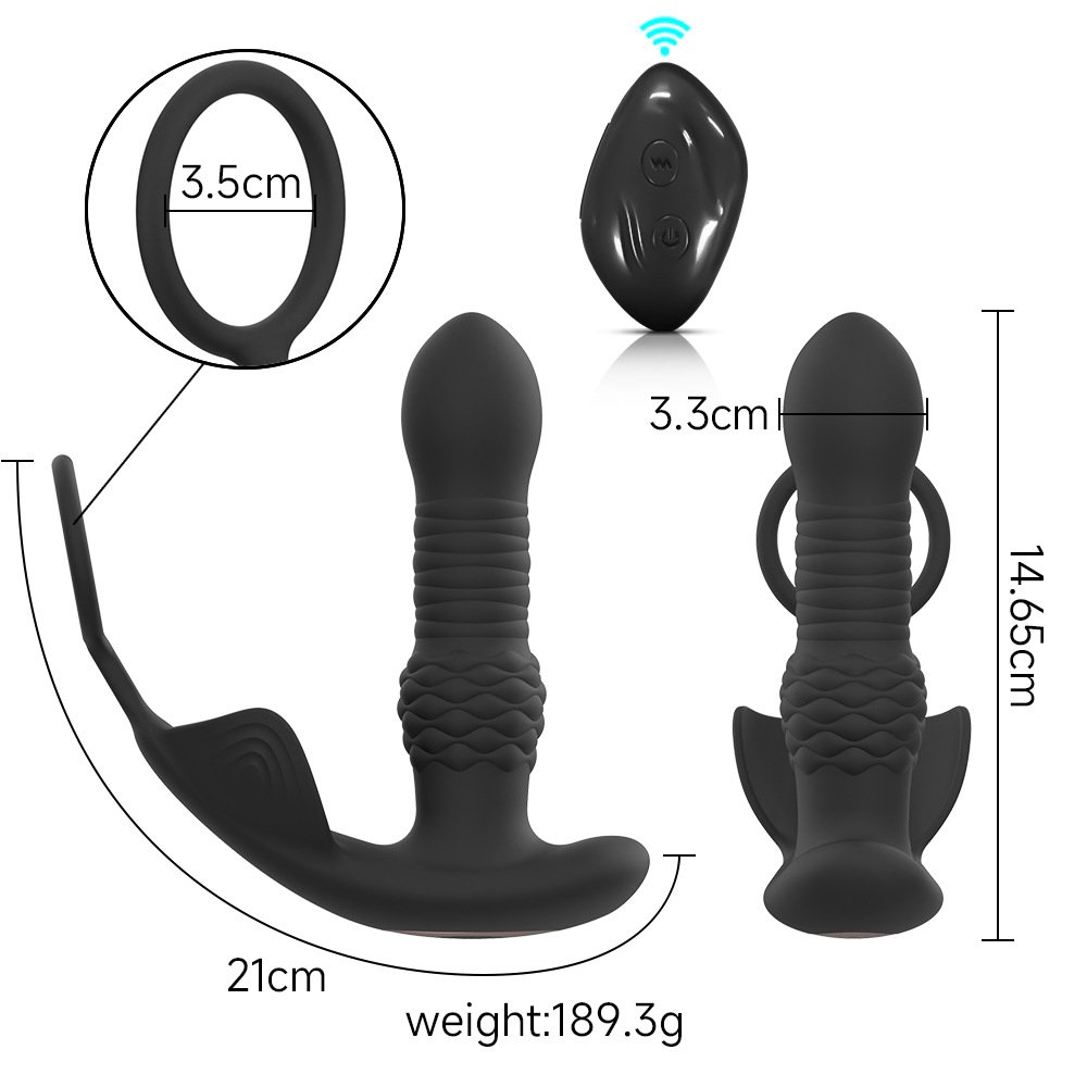 Factory Hot Sale Anus Massager New Prostate Vibrator Adult Sex Toys Anal Sexual Silicone Anal Plug Vibrating Butt Plug for Men