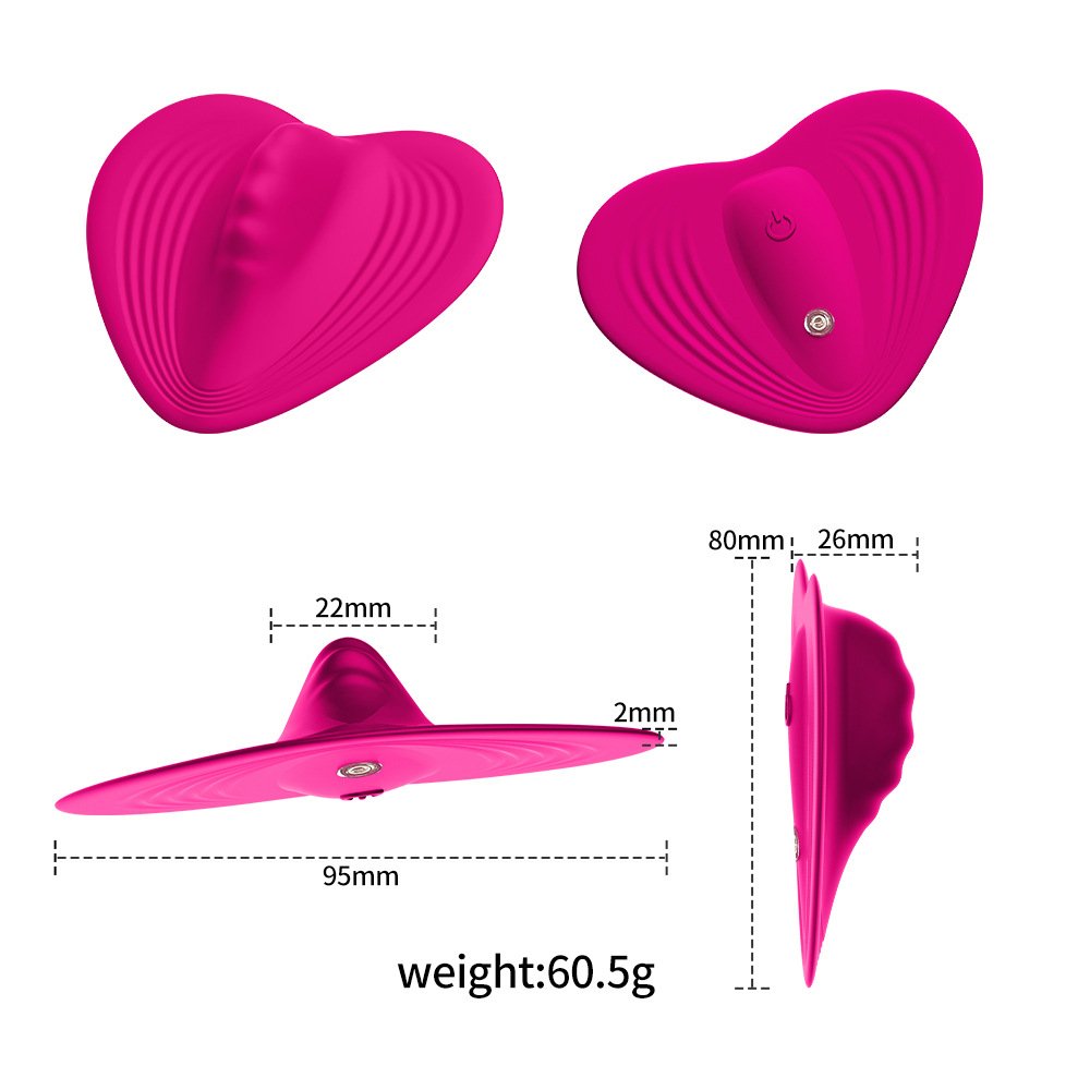 Ergonomically invisible heart-shaped APP control wearable sex toys.vibrator sex toys for woman