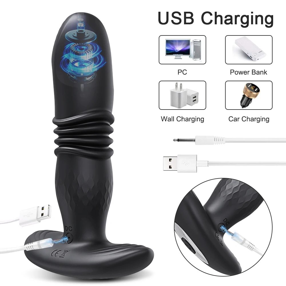 Telescopic Vibrating Butt Plug Anal Vibrator Wireless Remote Sex Toys for Women Ass Anal Dildo Prostate Massager Men Butt plug
