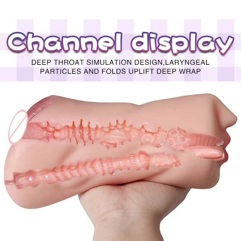 Newest 3in1male masturbator cup for man vagina realistic sex toy for men sex toys massager for men latex