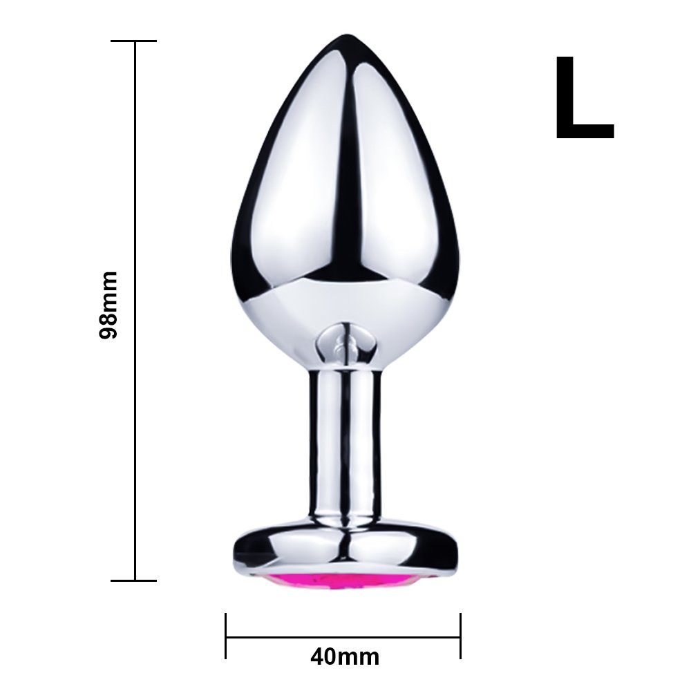 Hot Selling Jeweled Beginners Hmxpls Pink Butt Plug Sex Love Games Personal Massager for Women Men Couples Lover