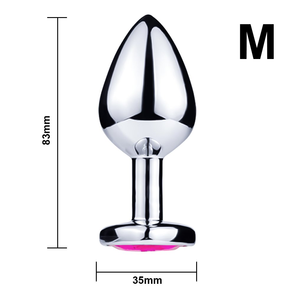Hot Selling Jeweled Beginners Hmxpls Pink Butt Plug Sex Love Games Personal Massager for Women Men Couples Lover