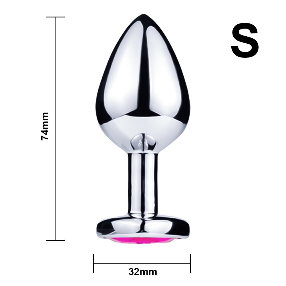 Hot Selling Jeweled Beginners Hmxpls Pink Butt Plug Sex Love Games Personal Massager for Women Men Couples Lover