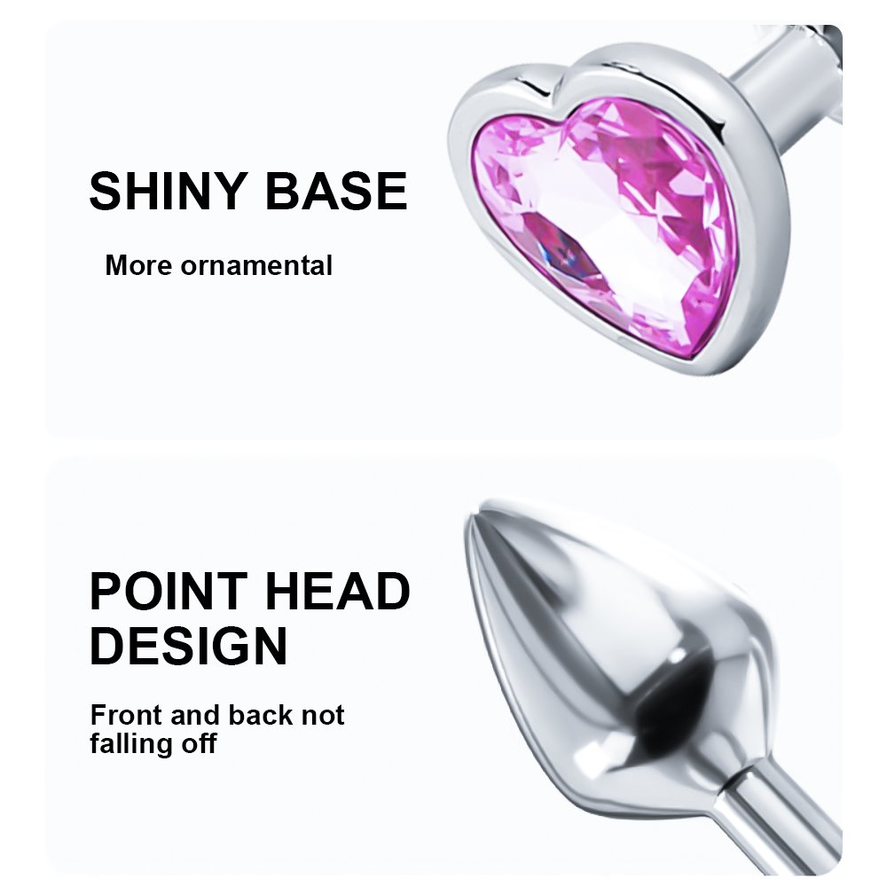 Hot Selling Jeweled Beginners Hmxpls Pink Butt Plug Sex Love Games Personal Massager for Women Men Couples Lover