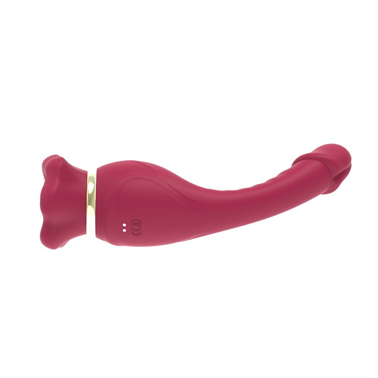 Rose Sucking Vibrator G Spot Dildo Sex Toy For Women Tongue Clitoral Nipple Stimulator Silicone Anal Dildo For Couples Sex Games