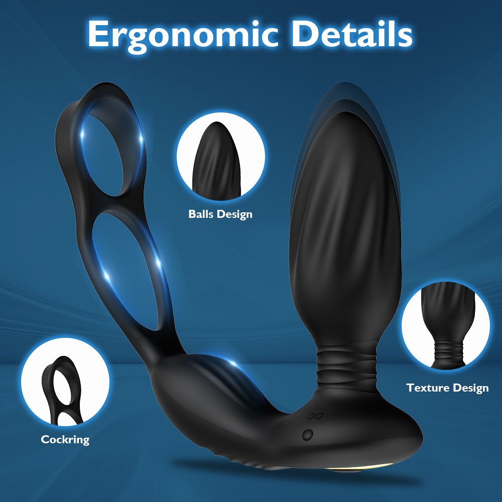 New Design Realistic Vibrator Adult Toy Anal Putt Plug Sex Toys Wearable Anal Vibrator For Men