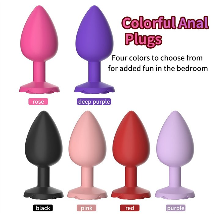 Wholesale silicone anal stimulator sex toys for adult men women anal enjoying