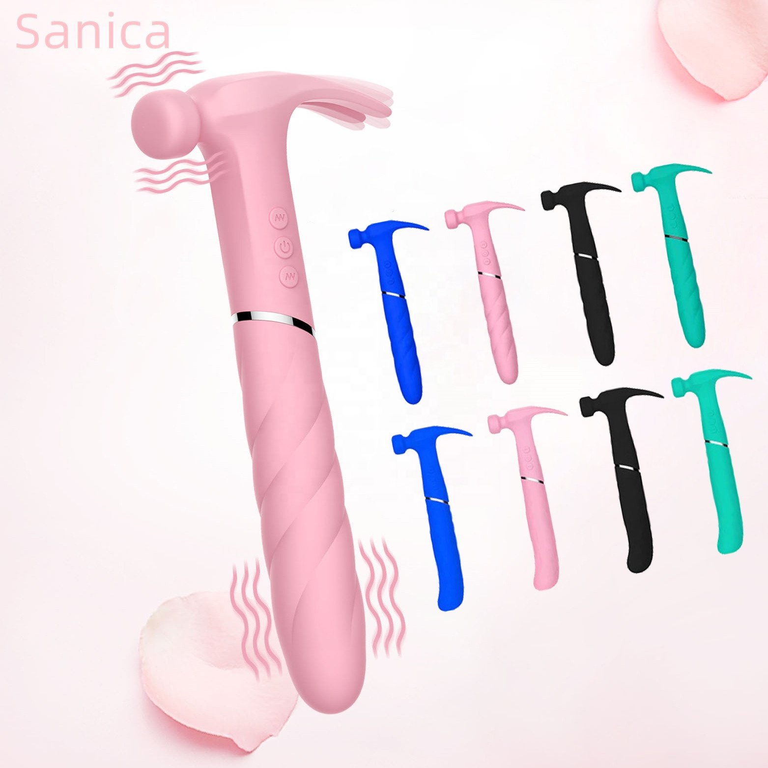 SANICA Love Hamma Hammer Vibrator Shape Dildo Jack G Spot Vibrator Adult Sex Toy for Women