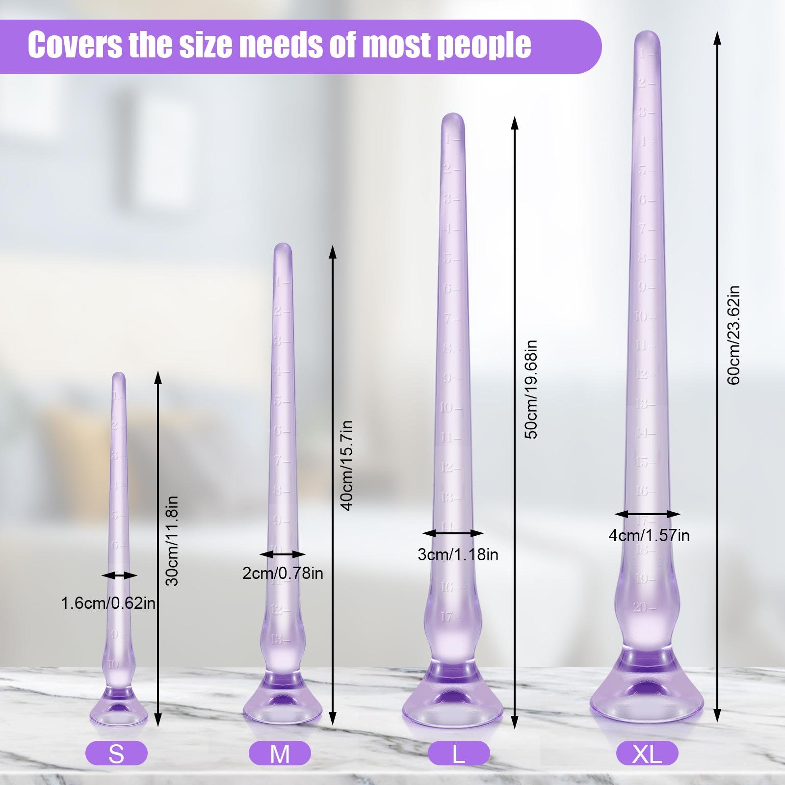 Super Long 12-24 inch Graduated Stick Anal Dildo Strong Suction Cup Flexible Butt Plug Sex Toy For Women Men Gay Lesbian Couple