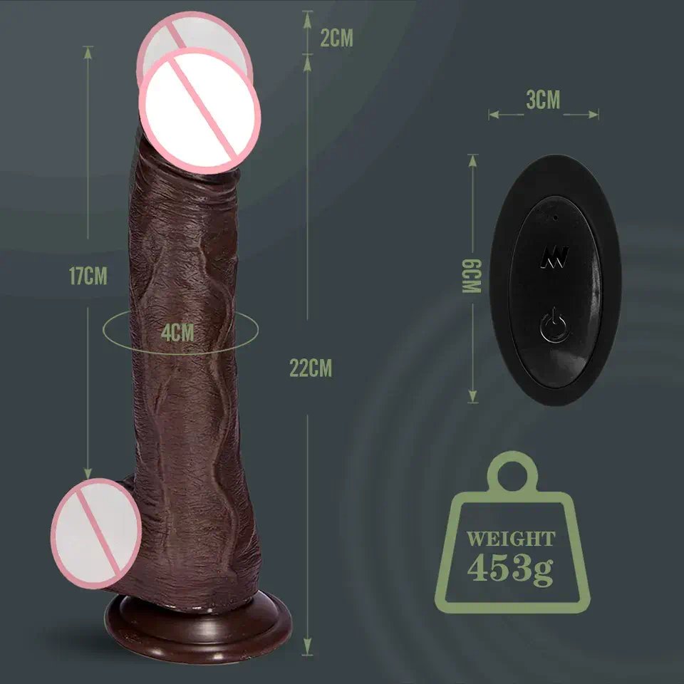 Sampro 4-in-1 Automatic Telescopic Vibrating Rod Hand-free G-spot Dildos Female Dildo Vibrator Sex Machine for Woman